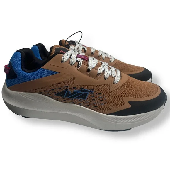 Avia Avi-Storm Athletic Shoes Tan/Blue Men’s Running Shoes 8.5 NEW - Picture 4 of 7